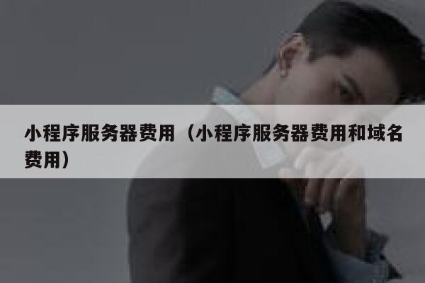 小程序服务器费用（小程序服务器费用和域名费用） 第1张