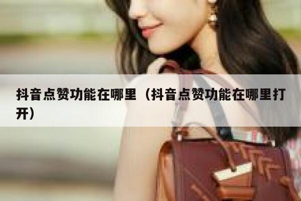 抖音点赞功能在哪里（抖音点赞功能在哪里打开） 第1张