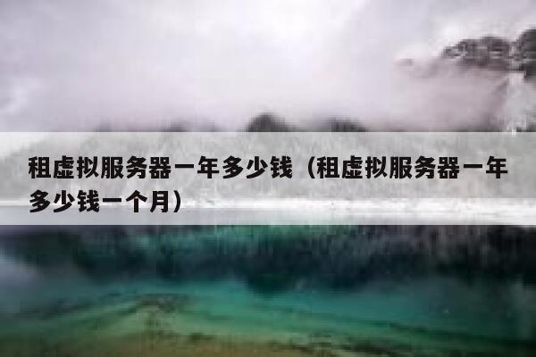 租虚拟服务器一年多少钱（租虚拟服务器一年多少钱一个月） 第1张