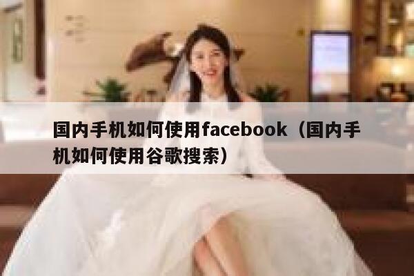 国内手机如何使用facebook（国内手机如何使用谷歌搜索） 第1张