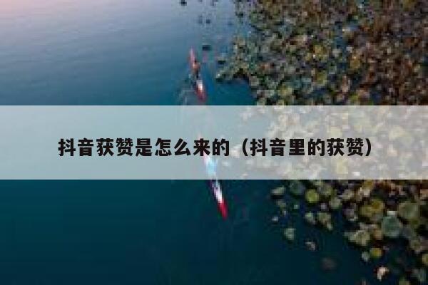 抖音获赞是怎么来的（抖音里的获赞） 第1张