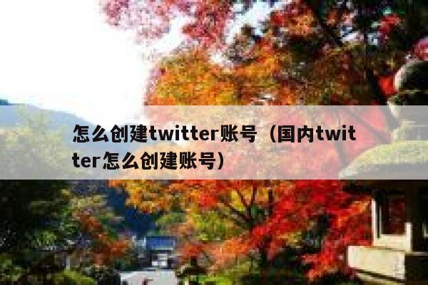 怎么创建twitter账号（国内twitter怎么创建账号） 第1张