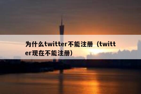 为什么twitter不能注册（twitter现在不能注册） 第1张