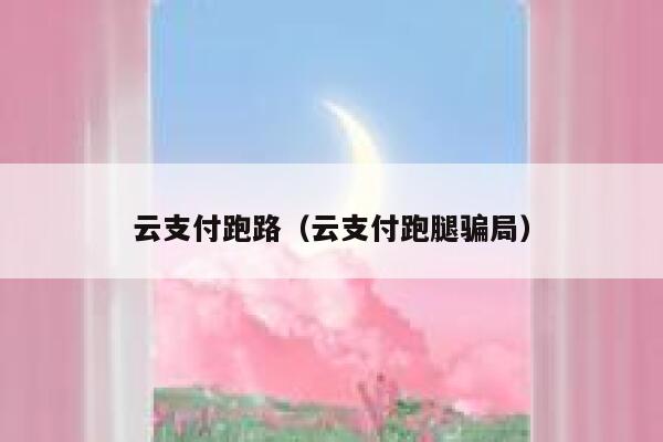 云支付跑路（云支付跑腿骗局） 第1张