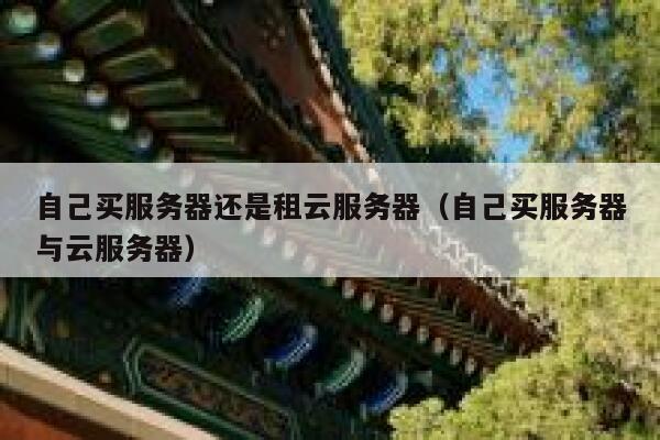 自己买服务器还是租云服务器（自己买服务器与云服务器） 第1张