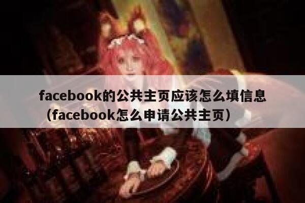 facebook的公共主页应该怎么填信息（facebook怎么申请公共主页） 第1张