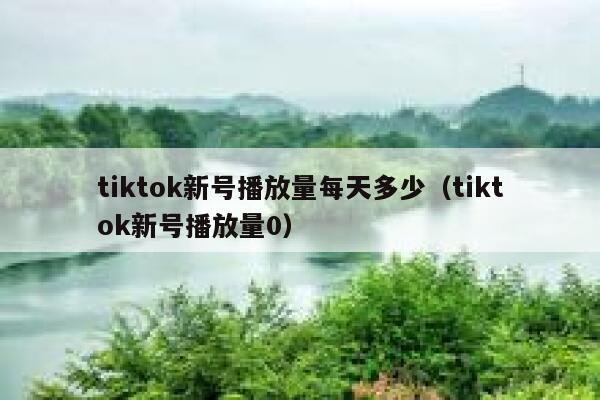 tiktok新号播放量每天多少（tiktok新号播放量0） 第1张