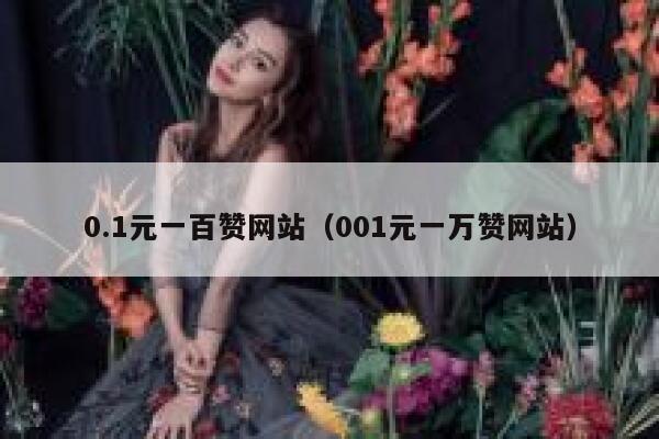 0.1元一百赞网站（001元一万赞网站） 第1张