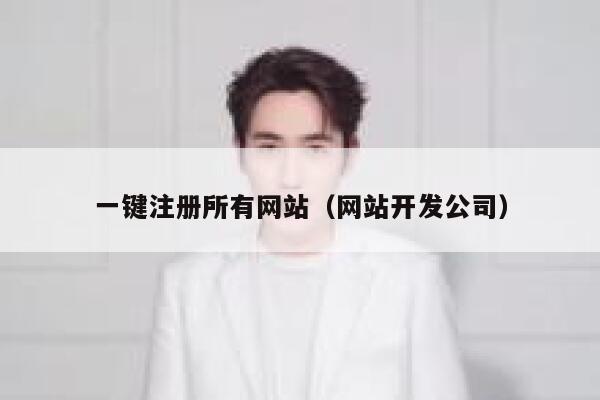 一键注册所有网站（网站开发公司） 第1张