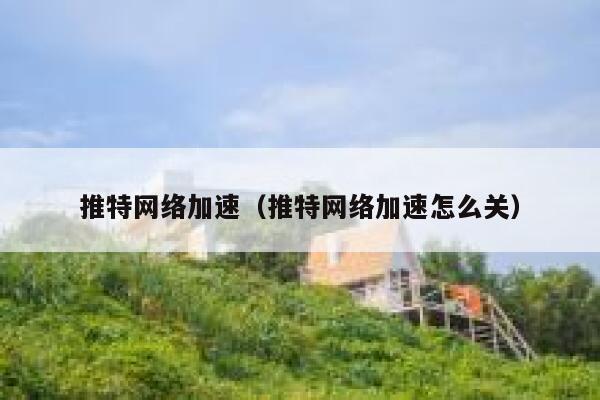 推特网络加速（推特网络加速怎么关） 第1张