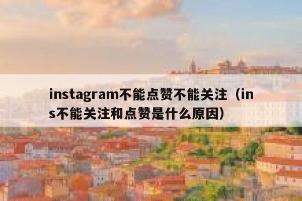 instagram不能点赞不能关注(ins不能关注和点赞是什么原因) 第1张 instagram不能点赞不能关注(ins不能关注和点赞是什么原因) 第1张