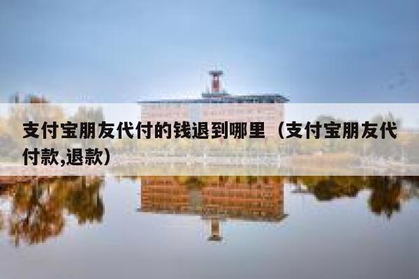 支付宝朋友代付的钱退到哪里(支付宝朋友代付款,退款) 第1张 支付宝朋友代付的钱退到哪里(支付宝朋友代付款,退款) 第1张
