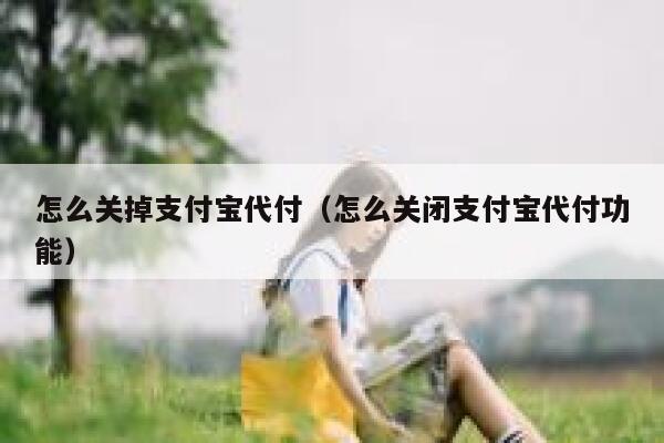 怎么关掉支付宝代付（怎么关闭支付宝代付功能） 第1张