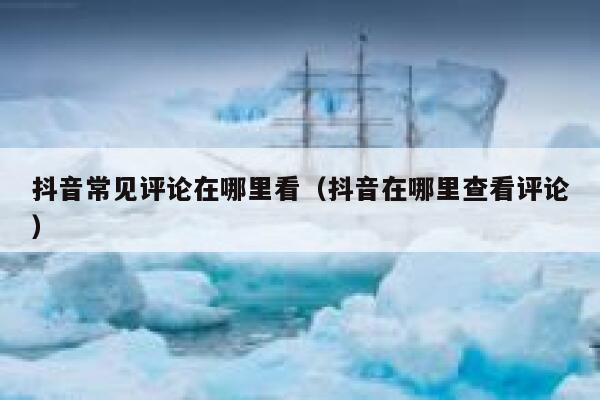 抖音常见评论在哪里看（抖音在哪里查看评论） 第1张