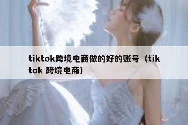 tiktok跨境电商做的好的账号（tiktok 跨境电商） 第1张