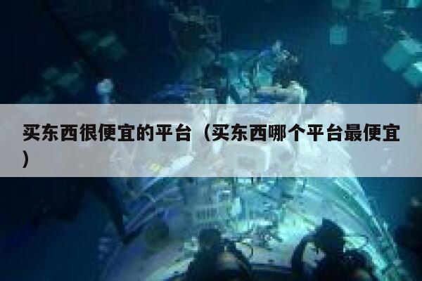 买东西很便宜的平台（买东西哪个平台最便宜） 第1张