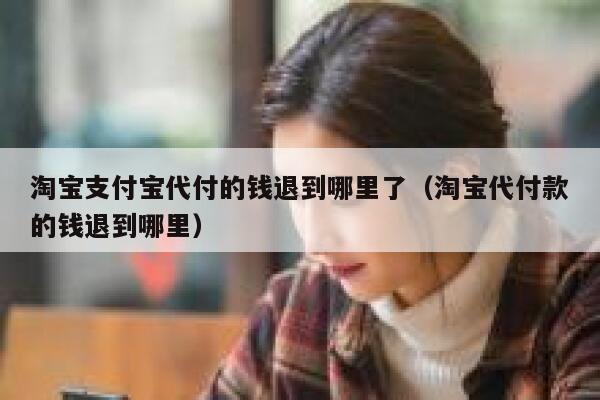 淘宝支付宝代付的钱退到哪里了（淘宝代付款的钱退到哪里） 第1张