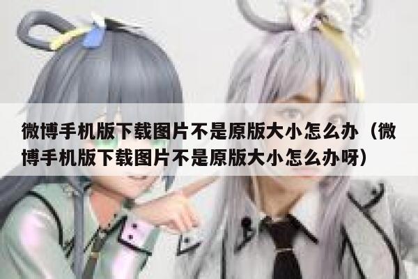 微博手机版下载图片不是原版大小怎么办（微博手机版下载图片不是原版大小怎么办呀） 第1张