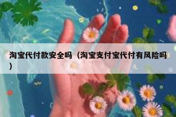 淘宝代付款安全吗（淘宝支付宝代付有风险吗） 第1张