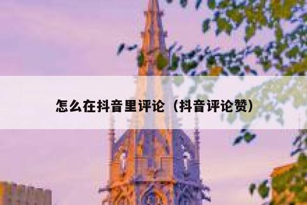 怎么在抖音里评论（抖音评论赞） 第1张