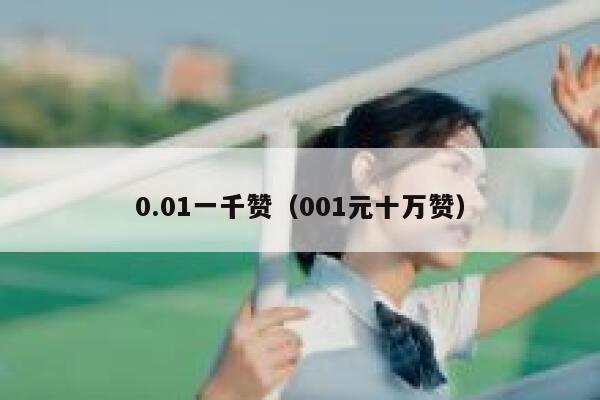 0.01一千赞（001元十万赞） 第1张