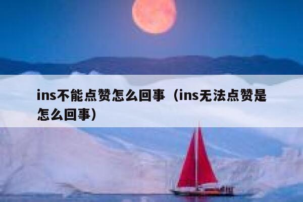 ins不能点赞怎么回事（ins无法点赞是怎么回事） 第1张