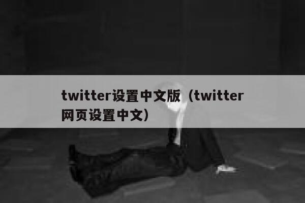 twitter设置中文版（twitter网页设置中文） 第1张