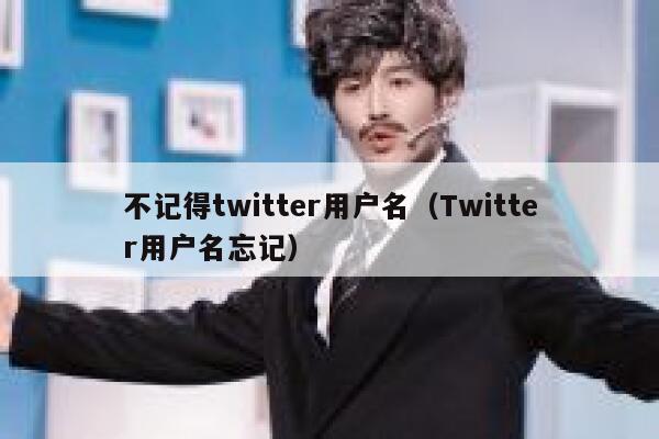 不记得twitter用户名（Twitter用户名忘记） 第1张