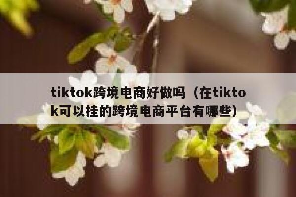 tiktok跨境电商好做吗（在tiktok可以挂的跨境电商平台有哪些） 第1张