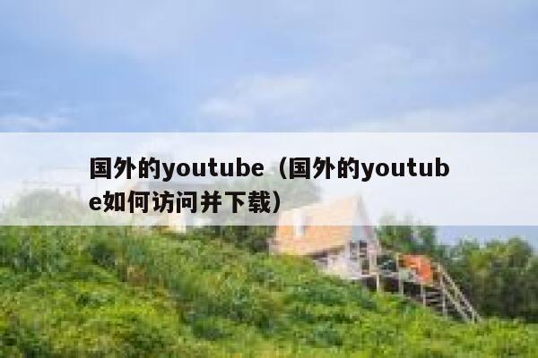 国外的youtube（国外的youtube如何访问并下载） 第1张