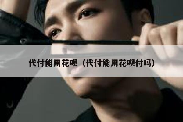 代付能用花呗（代付能用花呗付吗） 第1张