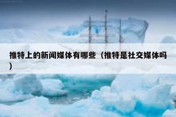 推特上的新闻媒体有哪些（推特是社交媒体吗） 第1张