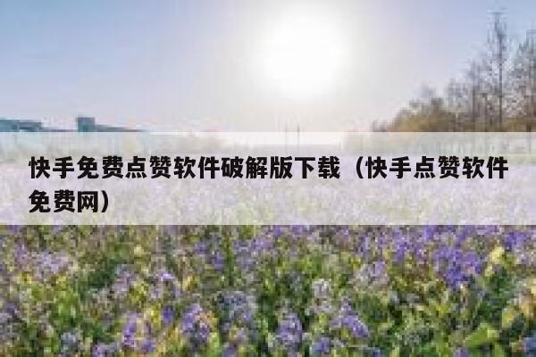 快手免费点赞软件破解版下载（快手点赞软件免费网） 第1张
