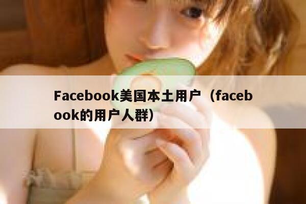 Facebook美国本土用户（facebook的用户人群） 第1张