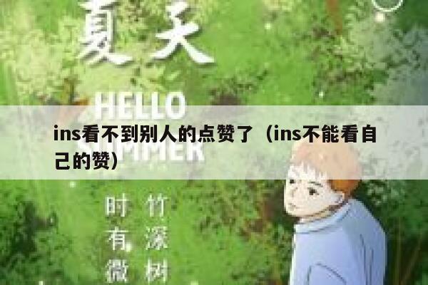ins看不到别人的点赞了(ins不能看自己的赞) 第1张 ins看不到别人的点赞了(ins不能看自己的赞) 第1张