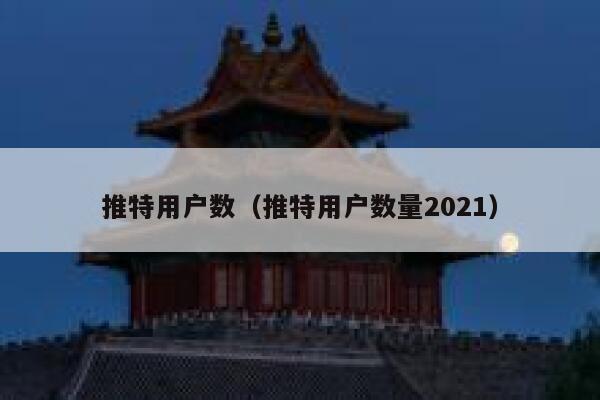 推特用户数(推特用户数量2021) 第1张 推特用户数(推特用户数量2021) 第1张