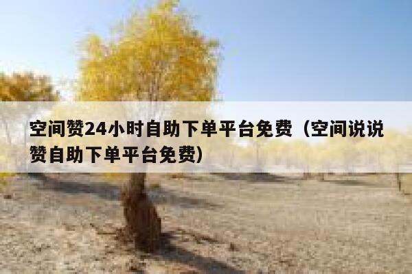 空间赞24小时自助下单平台免费（空间说说赞自助下单平台免费） 第1张
