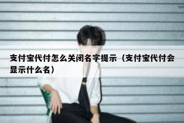 支付宝代付怎么关闭名字提示（支付宝代付会显示什么名） 第1张