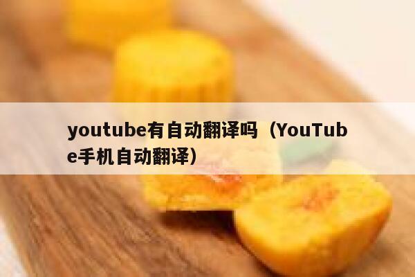 youtube有自动翻译吗（YouTube手机自动翻译） 第1张