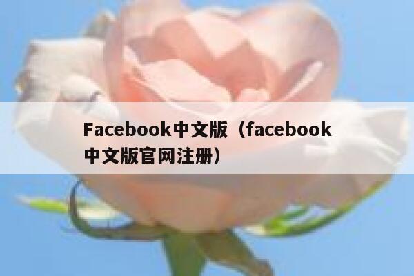 Facebook中文版（facebook中文版官网注册） 第1张