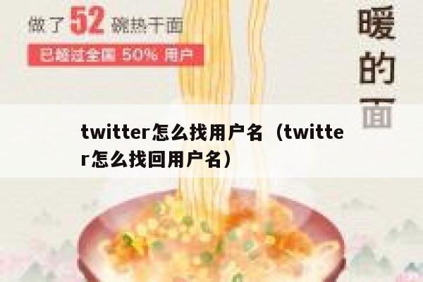 twitter怎么找用户名（twitter怎么找回用户名） 第1张