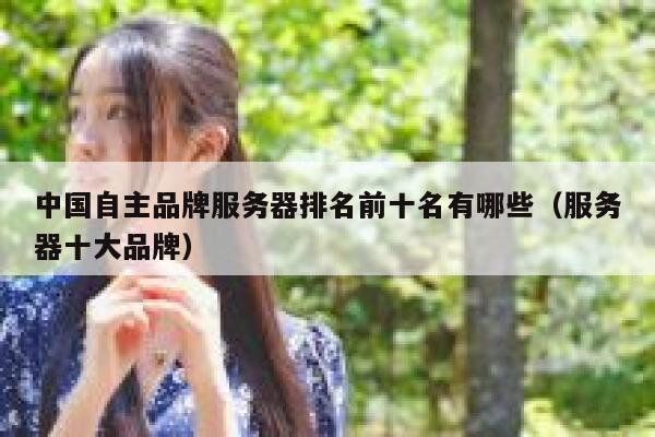中国自主品牌服务器排名前十名有哪些(服务器十大品牌) 第1张 中国自主品牌服务器排名前十名有哪些(服务器十大品牌) 第1张