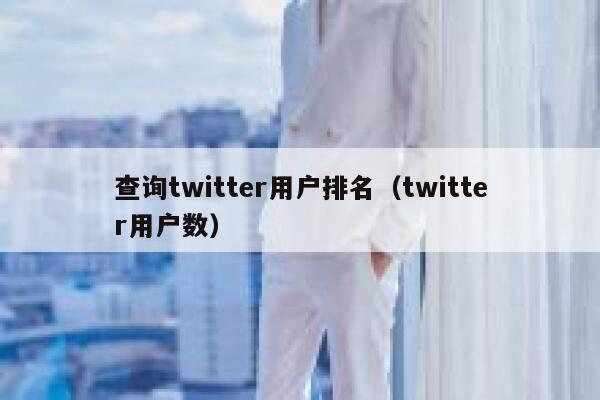 查询twitter用户排名(twitter用户数) 第1张 查询twitter用户排名(twitter用户数) 第1张