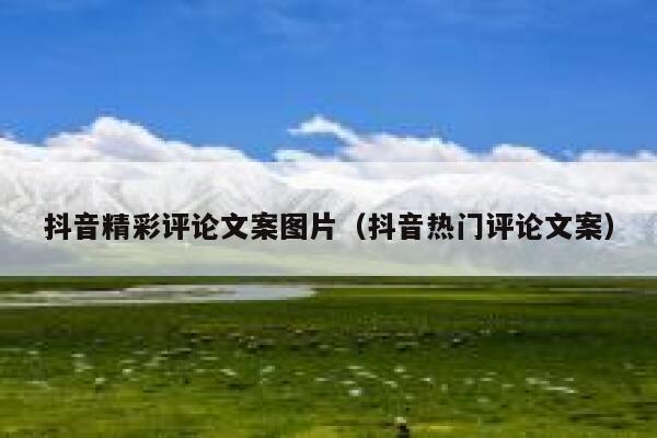 抖音精彩评论文案图片（抖音热门评论文案） 第1张