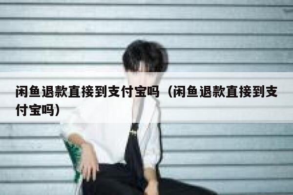 闲鱼退款直接到支付宝吗（闲鱼退款直接到支付宝吗） 第1张