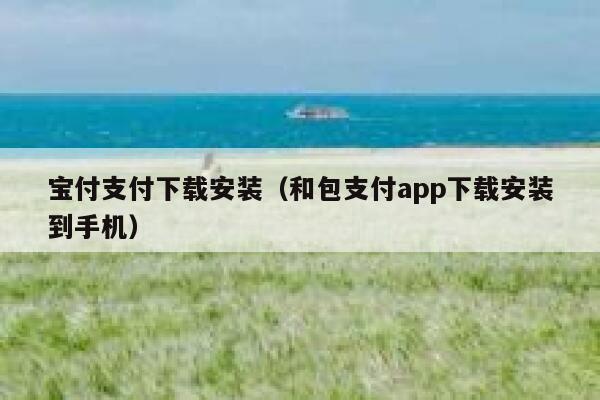 宝付支付下载安装(和包支付app下载安装到手机) 第1张 宝付支付下载安装(和包支付app下载安装到手机) 第1张