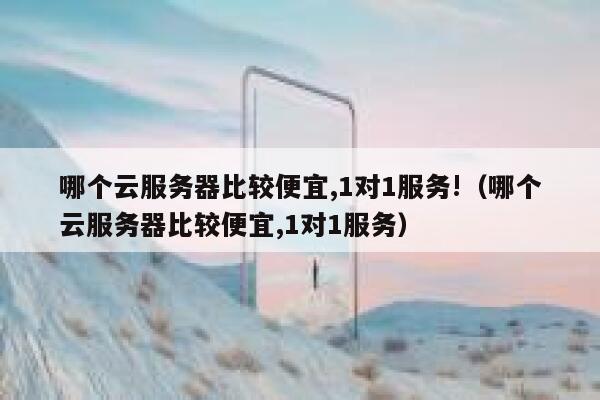 哪个云服务器比较便宜,1对1服务!（哪个云服务器比较便宜,1对1服务） 第1张