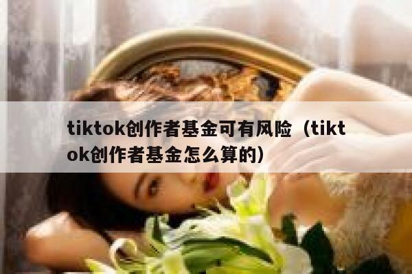 tiktok创作者基金可有风险(tiktok创作者基金怎么算的) 第1张 tiktok创作者基金可有风险(tiktok创作者基金怎么算的) 第1张