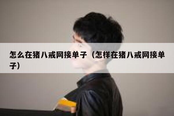 怎么在猪八戒网接单子（怎样在猪八戒网接单子） 第1张