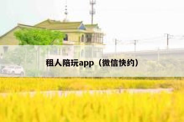租人陪玩app（微信快约） 第1张